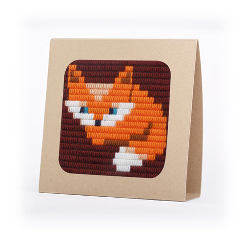 SOZO DIY Picture Frame Needlepoint Kit, Baby Fox