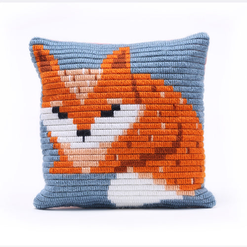 SOZO DIY Pillow Needlepoint Kit, Baby Fox