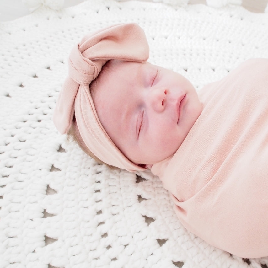 Topknot Headband - Blush Pink