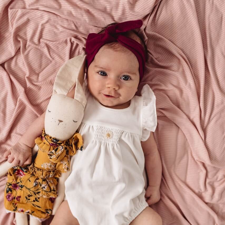 Topknot Headband - Burgundy