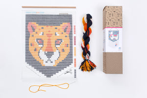 SOZO DIY Wall Art Needlepoint Kit, Cheetah