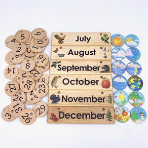 TREASURES FROM JENNIFER Wooden Perpetual Home Calendar