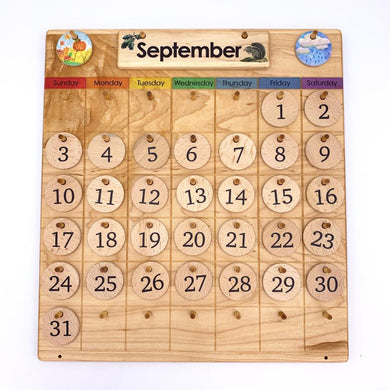 TREASURES FROM JENNIFER Wooden Perpetual Home Calendar