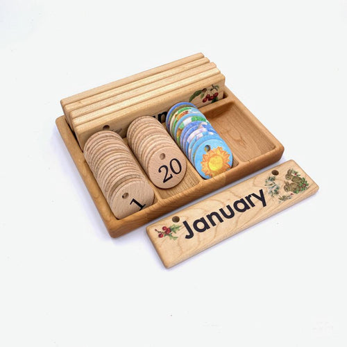 TREASURES FROM JENNIFER Storage Box for Perpetual Home Calendar Cards & Coins