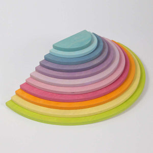 GRIMM'S Large Semicircles, Pastel Colours, 11 Pieces