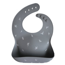 Load image into Gallery viewer, Printed Silicone Bib - Seagulls
