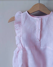 Load image into Gallery viewer, OMOLOKO Linen Romper with Ruffles