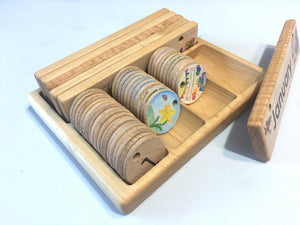 TREASURES FROM JENNIFER Wooden Perpetual Home Calendar Bundle Set