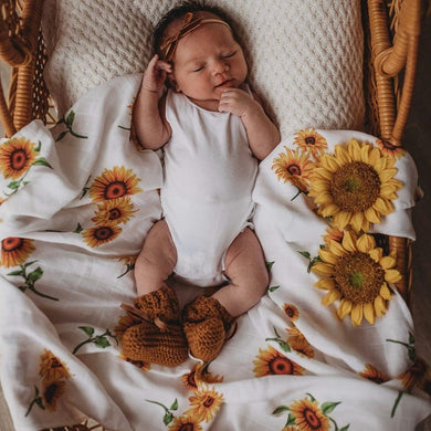 Organic Muslin Wrap - Sunflower