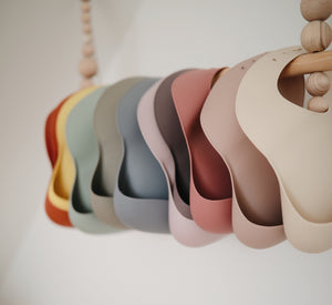 Silicone Bibs - Solid Colours