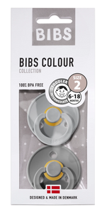 BIBS 2-Pack Colour Pacifier - Cloud & Smoke