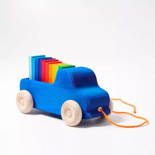 Load image into Gallery viewer, GRIMM&#39;S Blue Truck Pull Toy